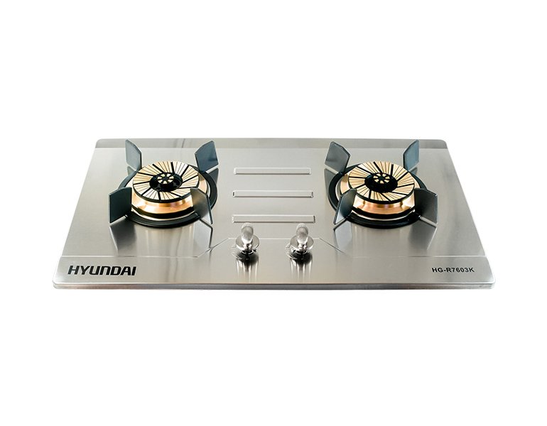 Stainless Steel Double Burner Gas Stove Hyundai Home Appliances